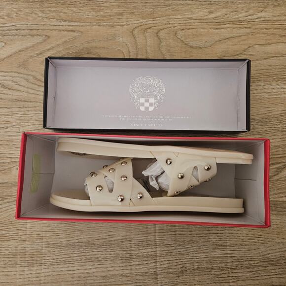 Vince Camuto Jelly Slide Sandals Emelon Creamy White Womens Size 9M Slip-On - Picture 7 of 9